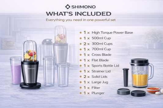 Shimono Multi-Functional Blender Set (12-in-1 Complete System)