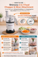 2-in-1 Food Chopper & Slicer/Shredder