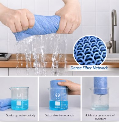 Ultra Absorbent Shammy Cloth – 8pc Pack
